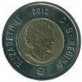 Канада 2 доллара 2012 год (дата над портретом)