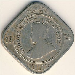 Британская Индия 2 анны 1929 год