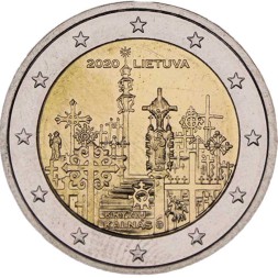 Литва 2 евро 2020 год - Гора Крестов