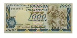 Руанда 1000 франков 1988 год - UNC