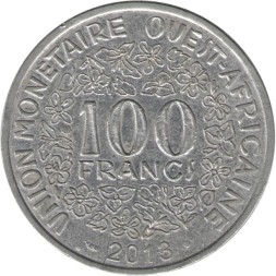 Западная Африка 100 франков 2013 год