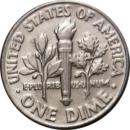 США 1 дайм (10 центов) 1995 год - Франклин Рузвельт (D)
