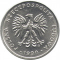 Польша 5 злотых 1990 год UNC