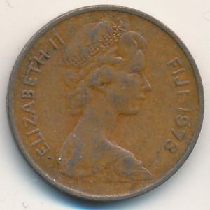 Фиджи 2 цента 1973 год - Веерная пальма