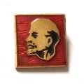 Значок В.И. Ленин, голова смотрит влево