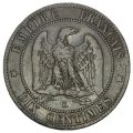 Франция 10 сантимов 1862 год - Отметка монетного двора: &quot;K&quot;