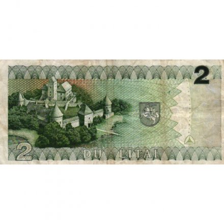 Литва 2 лита 1993 год - Мотеюс Валанчус. Тракайский Замок F