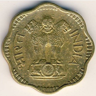 Индия 10 пайс 1969 год