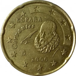 Испания 20 евроцентов 2006 год