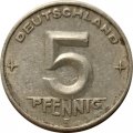 ГДР 5 пфеннигов 1953 год (E)