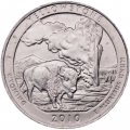 США 25 центов 2010 год - Йеллоустонский национальный парк (D)