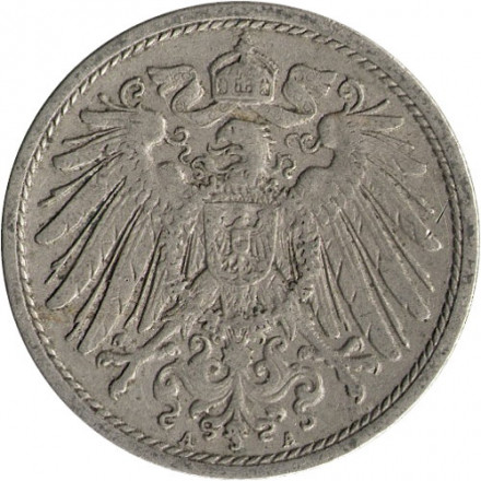 Германия 10 пфеннигов 1906 год (A)