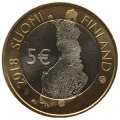 Финляндия 5 евро 2018 год - Национальный парк Порвоо