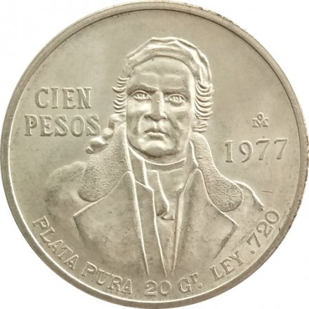 Мексика 100 песо 1977 год