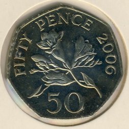 Гернси 50 пенсов 2006 год