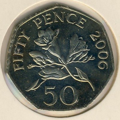 Гернси 50 пенсов 2006 год