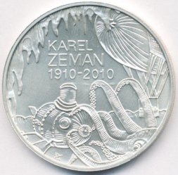 Чехия 200 крон 2010 год - Карел Земан
