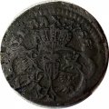 Польша 1 солид 1755 год (отметка МД &quot;H&quot;) - F