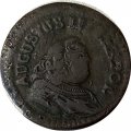 Польша 1 солид 1755 год (отметка МД &quot;H&quot;) - F