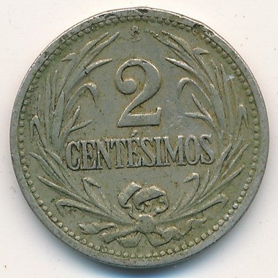 Уругвай 2 сентесимо 1941 год