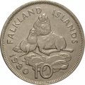Фолклендские острова 10 пенсов 1980 год - Морские львы
