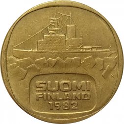 Финляндия 5 марок 1982 год - Ледокол Урхо