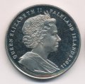 Фолклендские острова 1 крона 2011 год - 70-летие создания службы поиска и спасения Королевских ВВС Великобритании