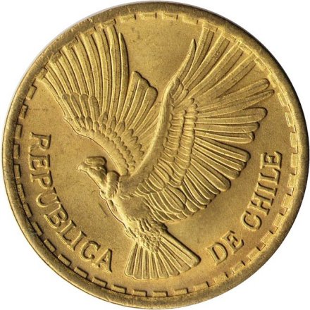 Чили 10 сентесимо 1970 год