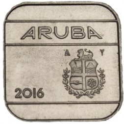 Аруба 50 центов 2016 год - Отметка «Звезда и парус»