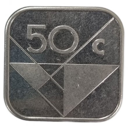 Аруба 50 центов 2016 год - Отметка «Звезда и парус»