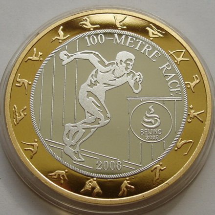 Северная Корея 30 вон 2008 год - Олимпиада 2008. Бег на 100 метров