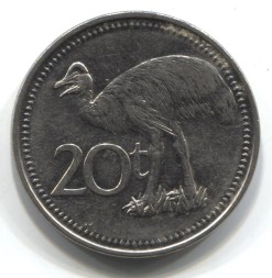 Папуа - Новая Гвинея 20 тоа 2004 год - Казуар