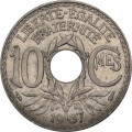 Франция 10 сантимов 1937 год