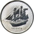 Острова Кука 10 центов 2021 год - HMS Bounty (Баунти)