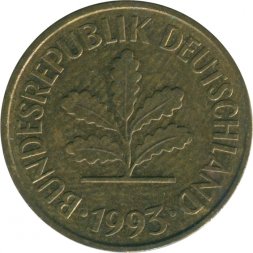 ФРГ 5 пфеннигов 1993 год (F)