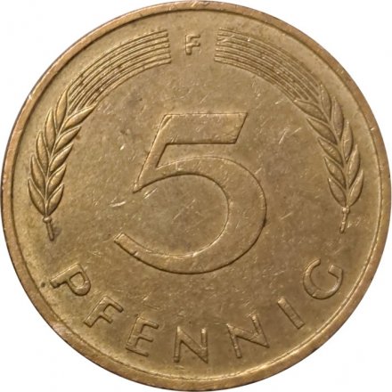 ФРГ 5 пфеннигов 1993 год (F)