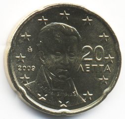 Греция 20 евроцентов 2009 год - Иоанн Каподистрия