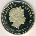 Австралия 50 центов 2005 год - Год петуха (Al-Br)