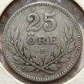 Швеция 25 эре 1917 год - Король Густав V