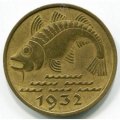 Данциг 10 пфеннигов 1932 год - XF