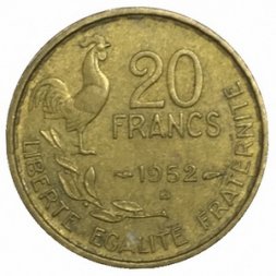 Франция 20 франков 1952 год (B)