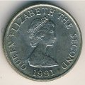 Джерси 5 пенсов 1991 год - Башня Сеймура