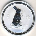 Австралия 50 центов 1999 год - Год кролика