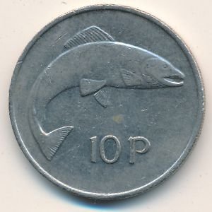 Ирландия 10 пенсов 1985 год