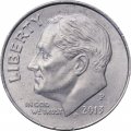 США 1 дайм (10 центов) 2013 год - Франклин Рузвельт (P)