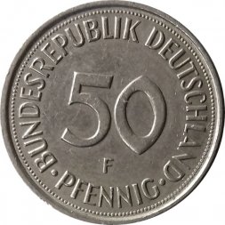 ФРГ 50 пфеннигов 1989 год (F)