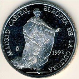 Испания 5 экю 1992 год