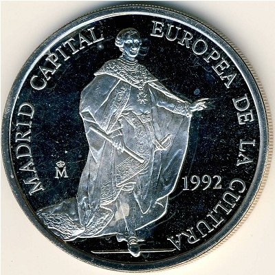 Испания 5 экю 1992 год