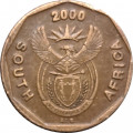 ЮАР 10 центов 2000 год - &quot;SOUTH AFRICA&quot; по обоим сторонам