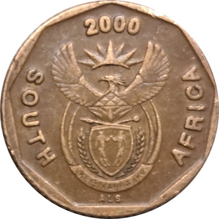 ЮАР 10 центов 2000 год - &quot;SOUTH AFRICA&quot; по обоим сторонам